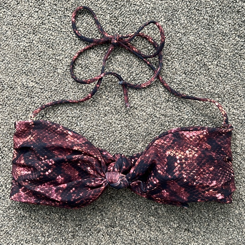 Skatie Lyndi Top Only - Snakeskin Boa print